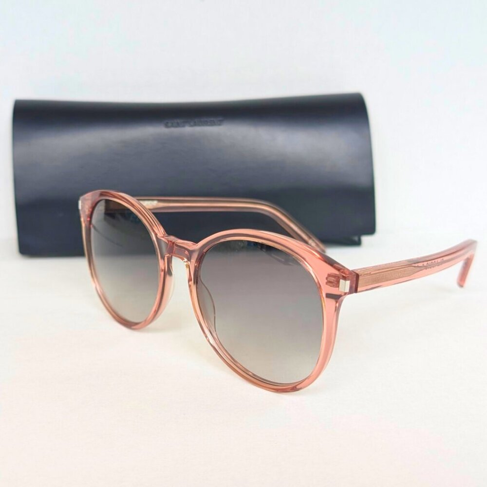 Saint Laurent Women's Pink Acetate Classic 6 Gradient Sunglasses Full Inclusion - Picture 1 of 12
